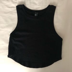 Forever 21 black racer tank